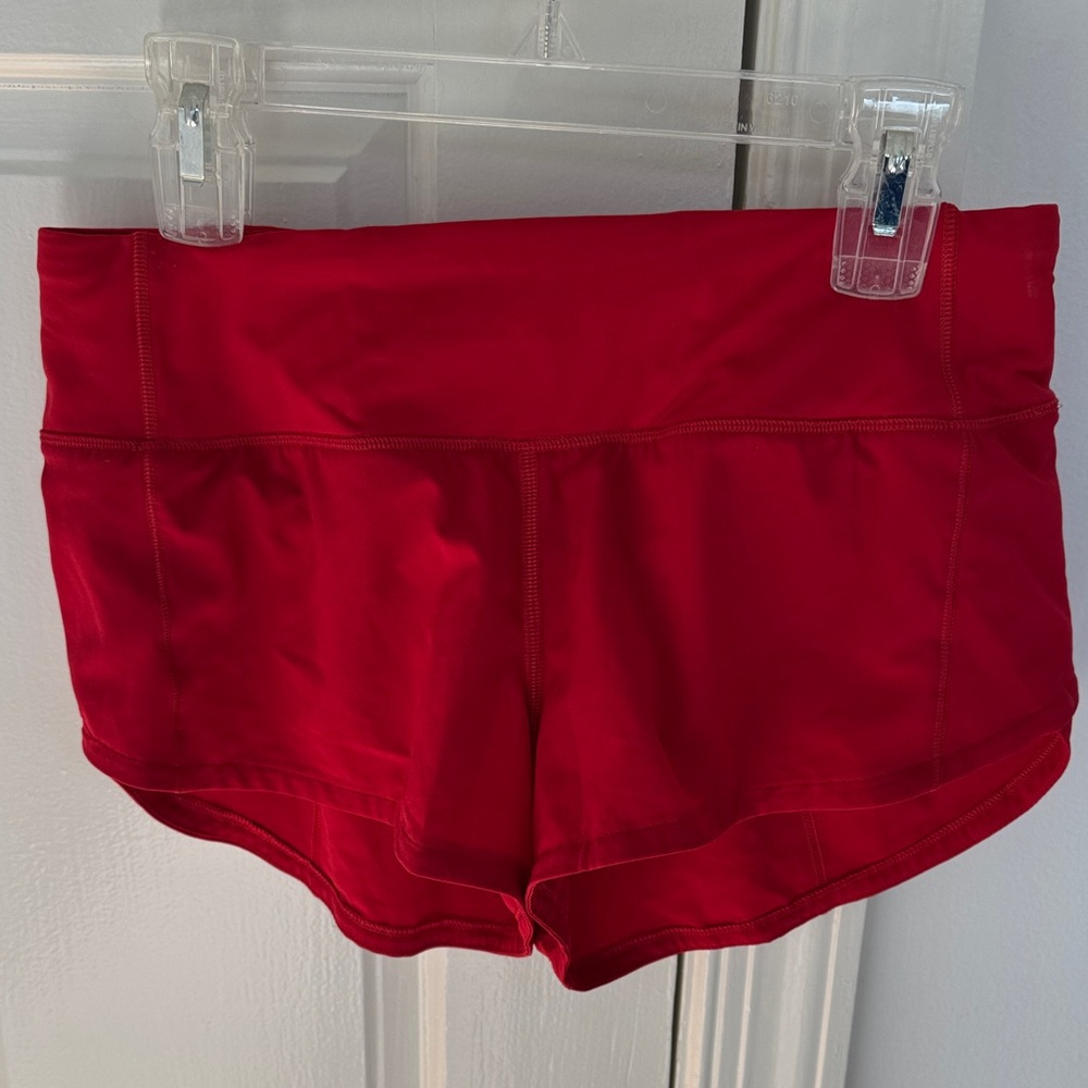 Lululemon Athletica Red Women's Athletic Shorts